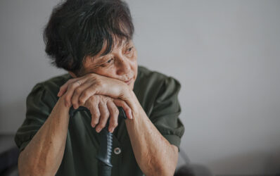 Elderly female needing depression screening after depression remission