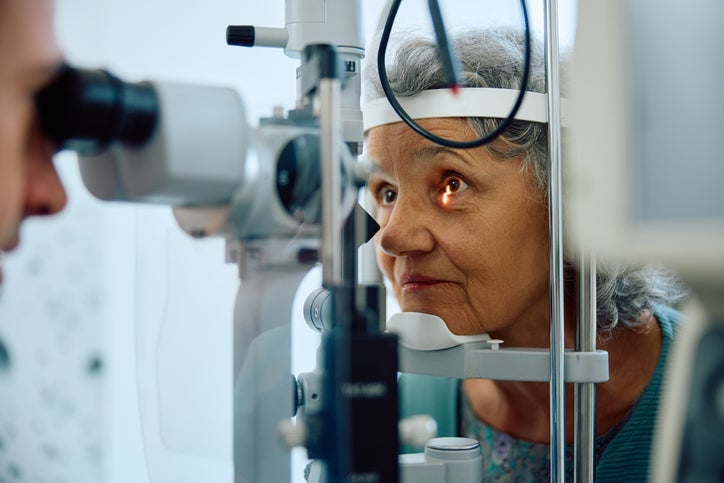 Diabetic Eye Exam at Ophthalmologist